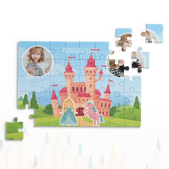 Personalizované puzzle s obrázky - Princezna