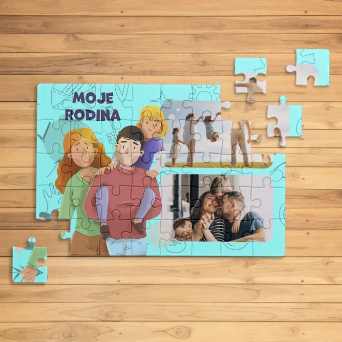 Personalizované puzzle s obrázky - Moje rodina