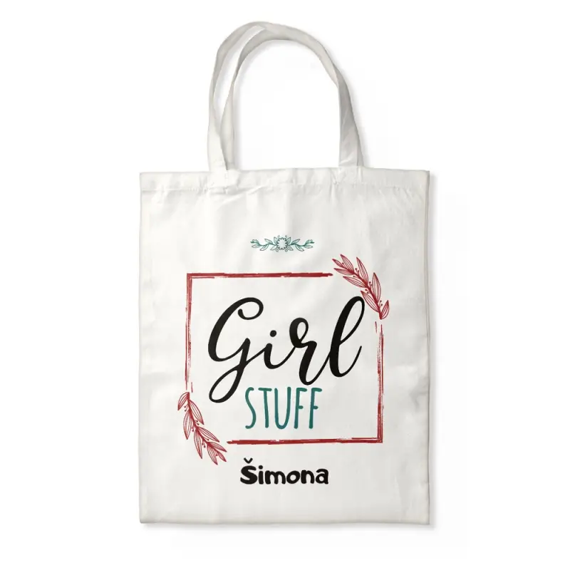 Personalizovaný taška - Girl Stuff