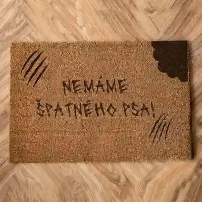 Personalizované rohožky s textem - Nemáme zlého psa