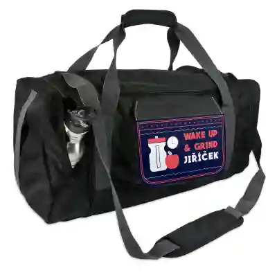 Personalizovaná sportovní taška - Wake up & Grind