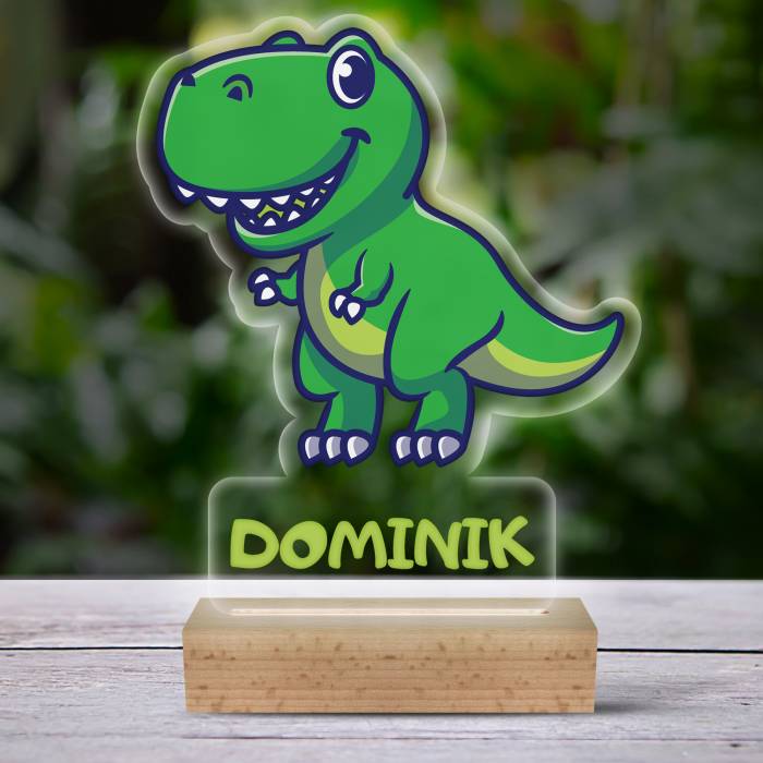 Personalizovaná LED lampa - Dinozaurus