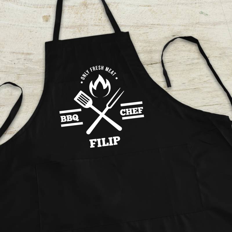 Personalizovaná Kuchyňská zástěra - BBQ Chef