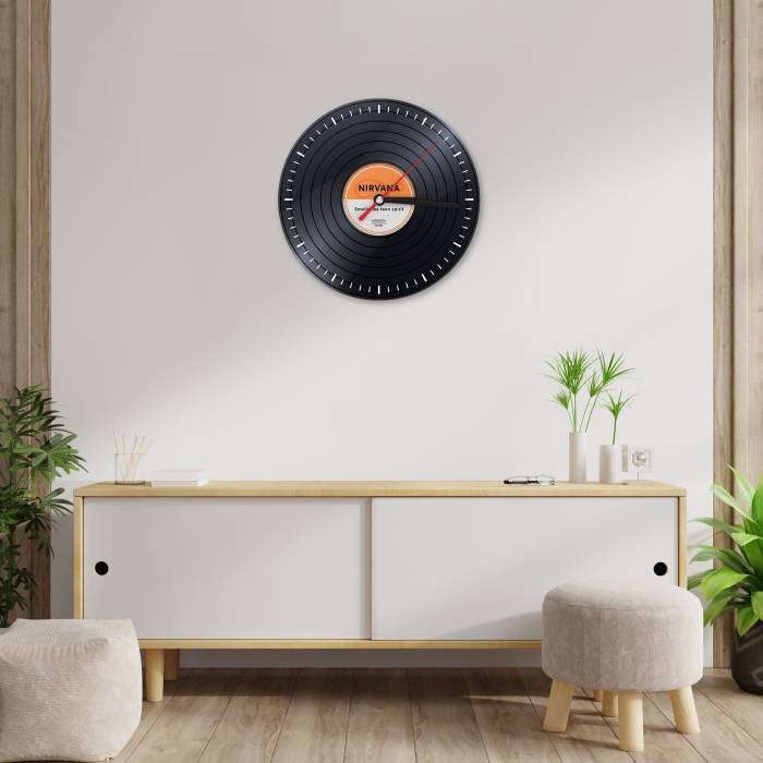 Vinylové nástěnné hodiny