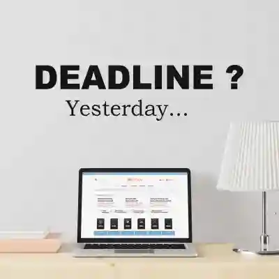 Samolepka na zeď Office Deadline