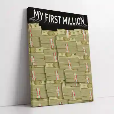 Personalizovaný canvas obraz - My first million